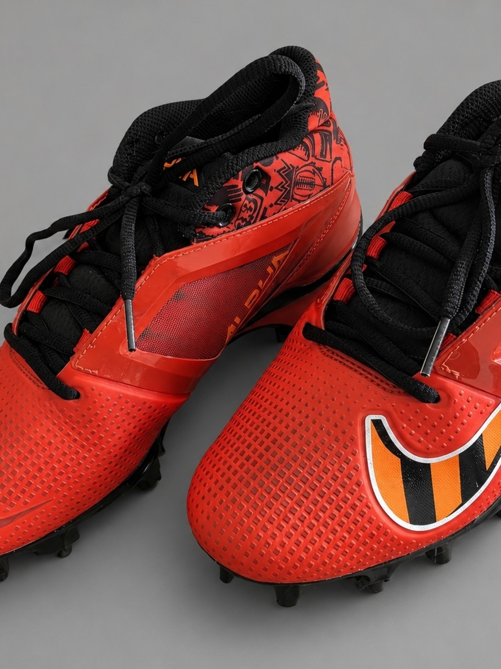 Nike Alpha Menace 4 Pro Mens 8.5 Football Cleats Red Black FQ3984-600